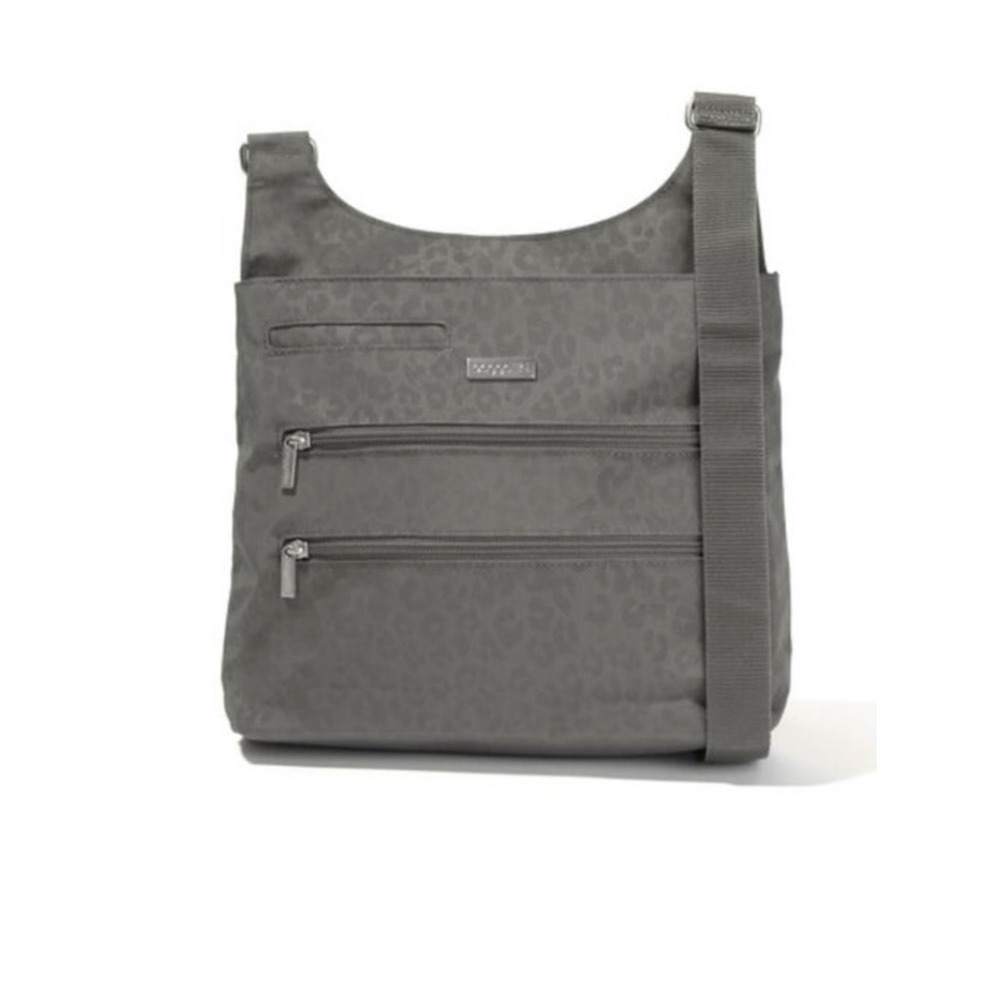 Baggallini Gray Cheetah Emboss
Nylon Easy Clean Bucket‎ Bag
Adjustable Crossbody